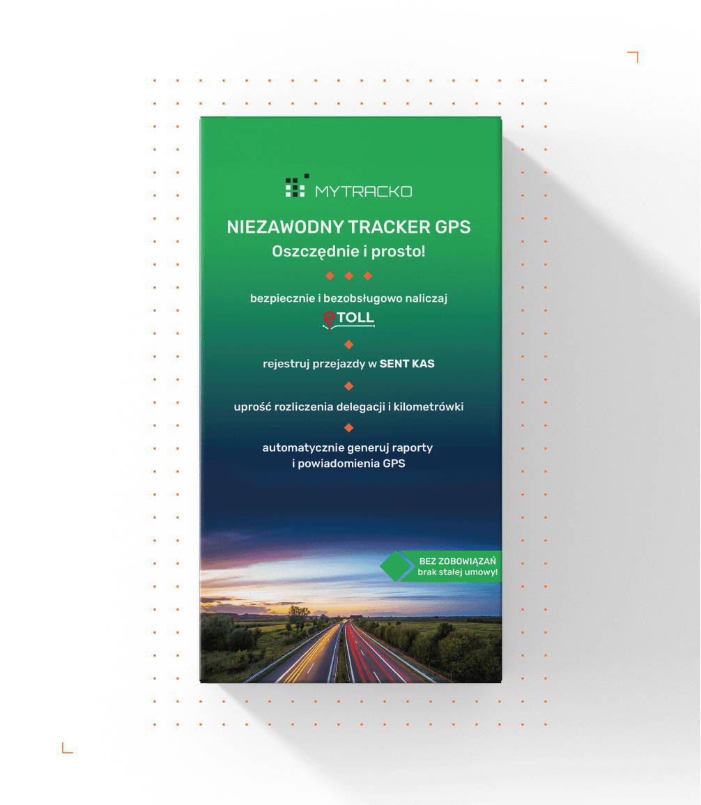 Opakowanie nadajnika od MYTRACKO